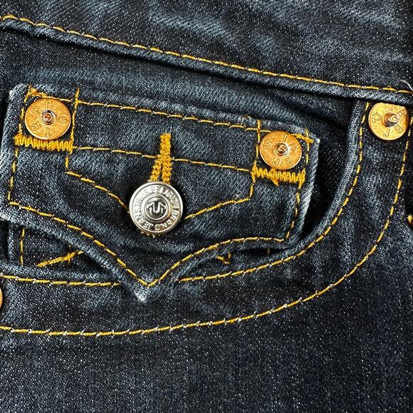 True Religion Boot Cut Flap Pocket Jeans Denim Dark Wash Women's 28 - Picture 5 of 13